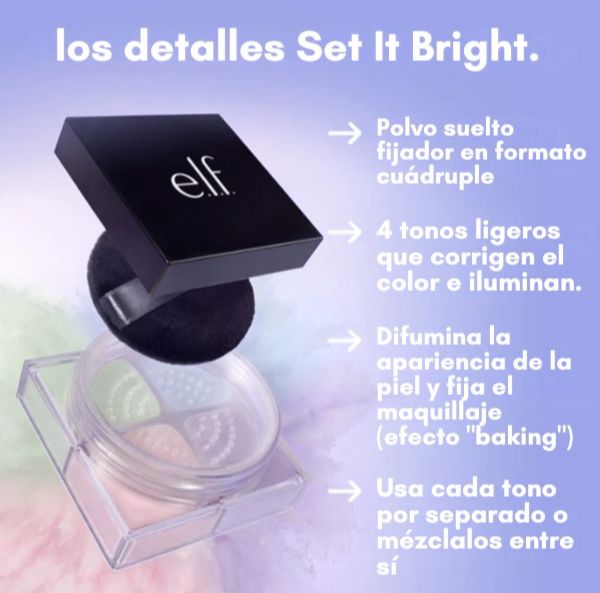 e.l.f. Set It Bright Powder Quad Light/Medium
