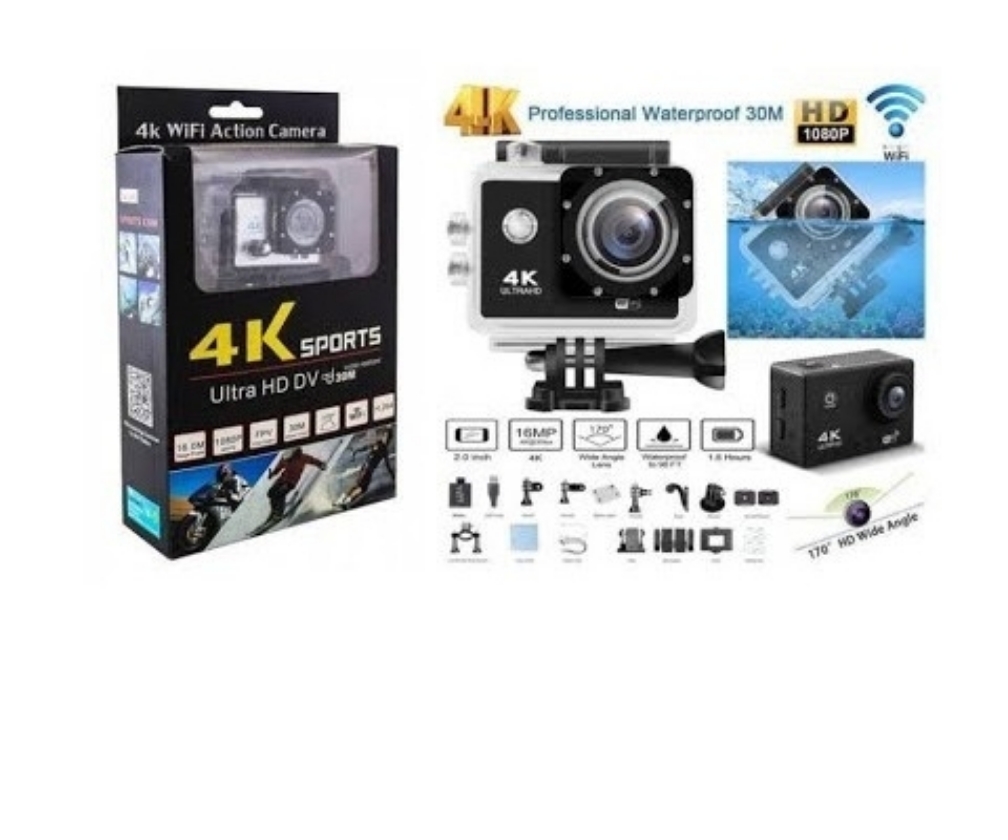 Camera Ultra Pro Full HD DV Pro Sport 4k Wifi Prova D'água Original Nova similar go pro