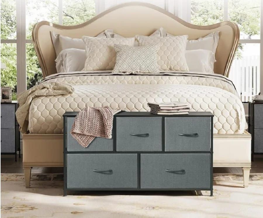 Mesa Pie de Cama de 5 Cajones