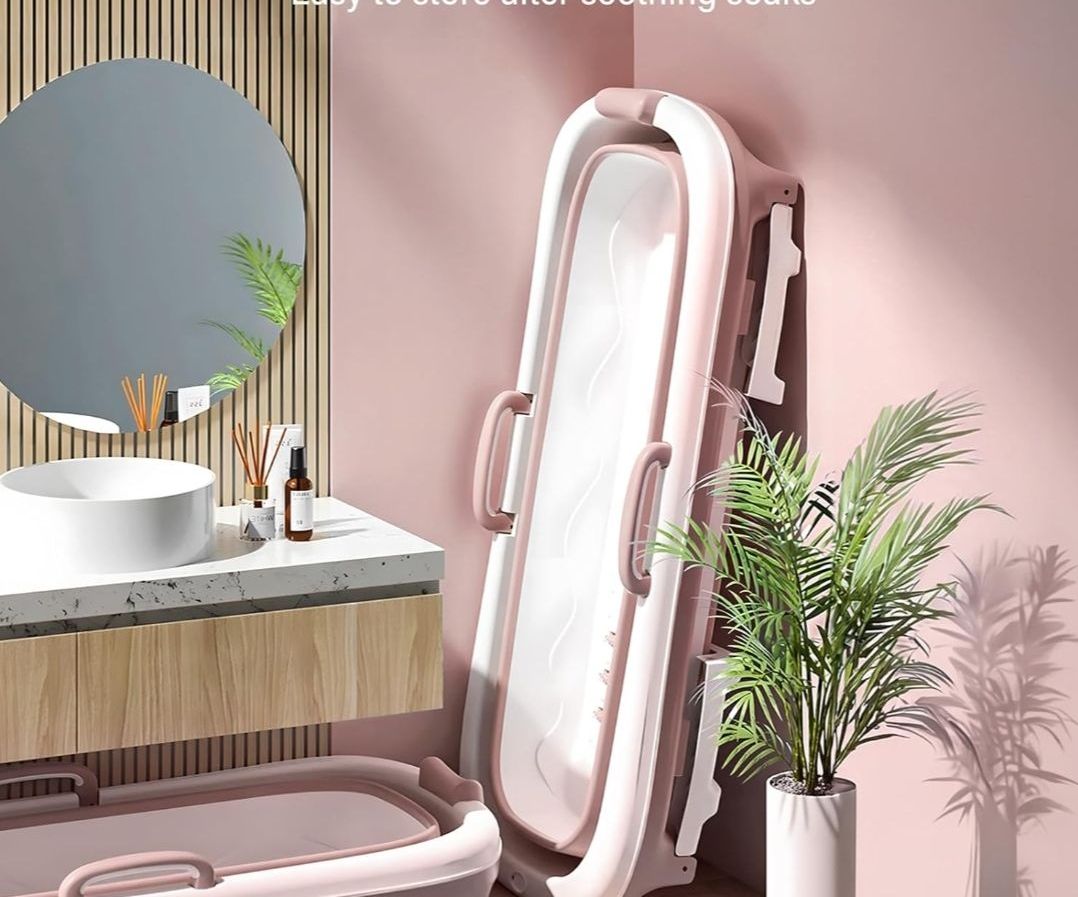Bañera Portátil con Masajeador y Tapa termica