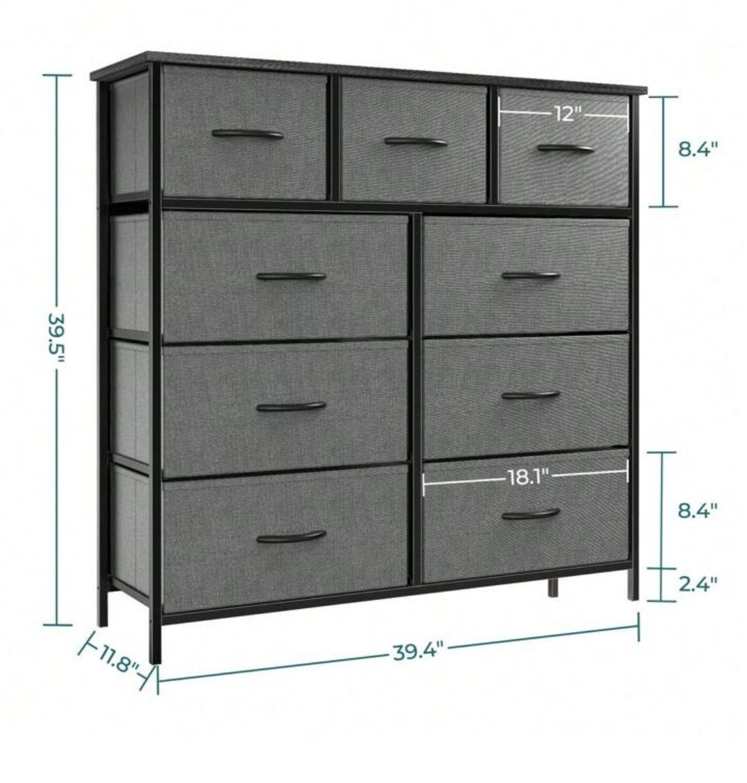 Mesa Cajonera Cuadrada de 9 Niveles