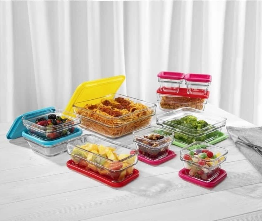 Refractarios Saven Store con tapa 20 pzs