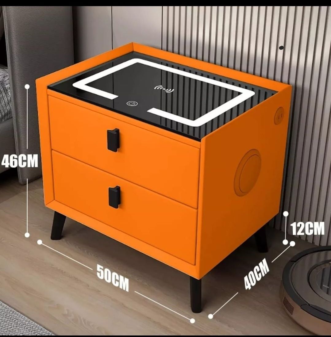 Mesita de Noche Inteligente Naranja