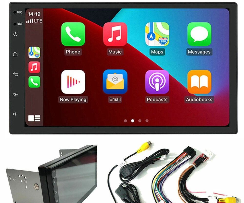 Android screen 9inch carplay android auto(free back cam)