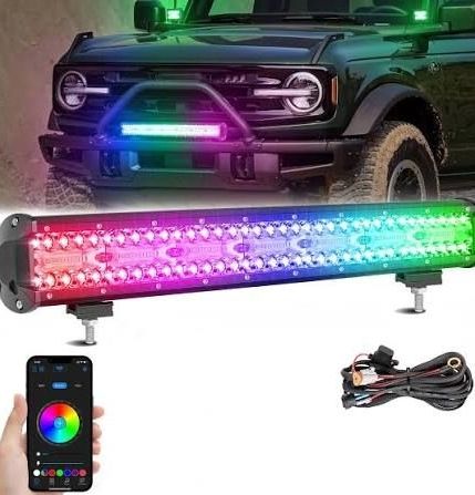 Bar led 40cm with RGB border functions