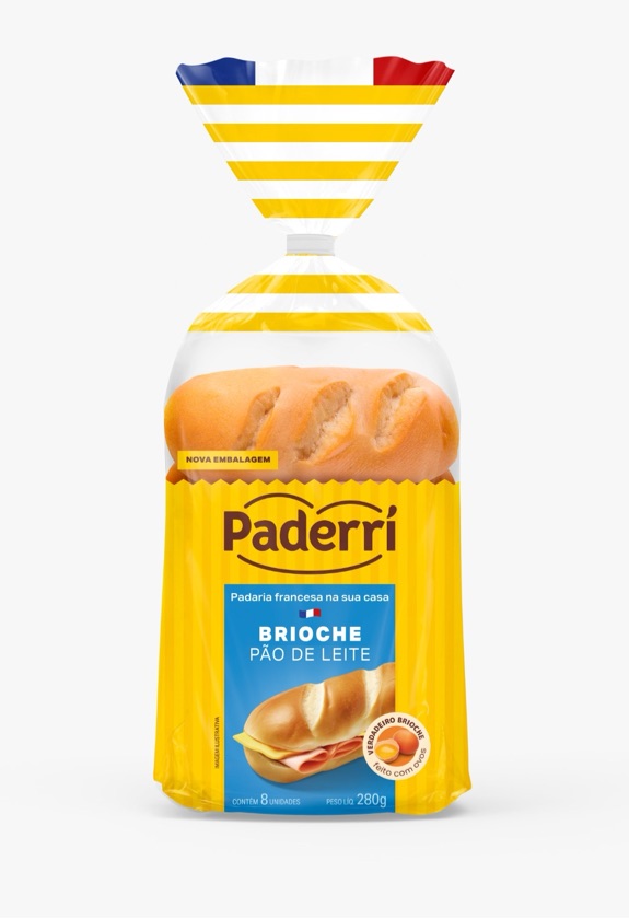 Pão de Leite Brioche Paderri 280g