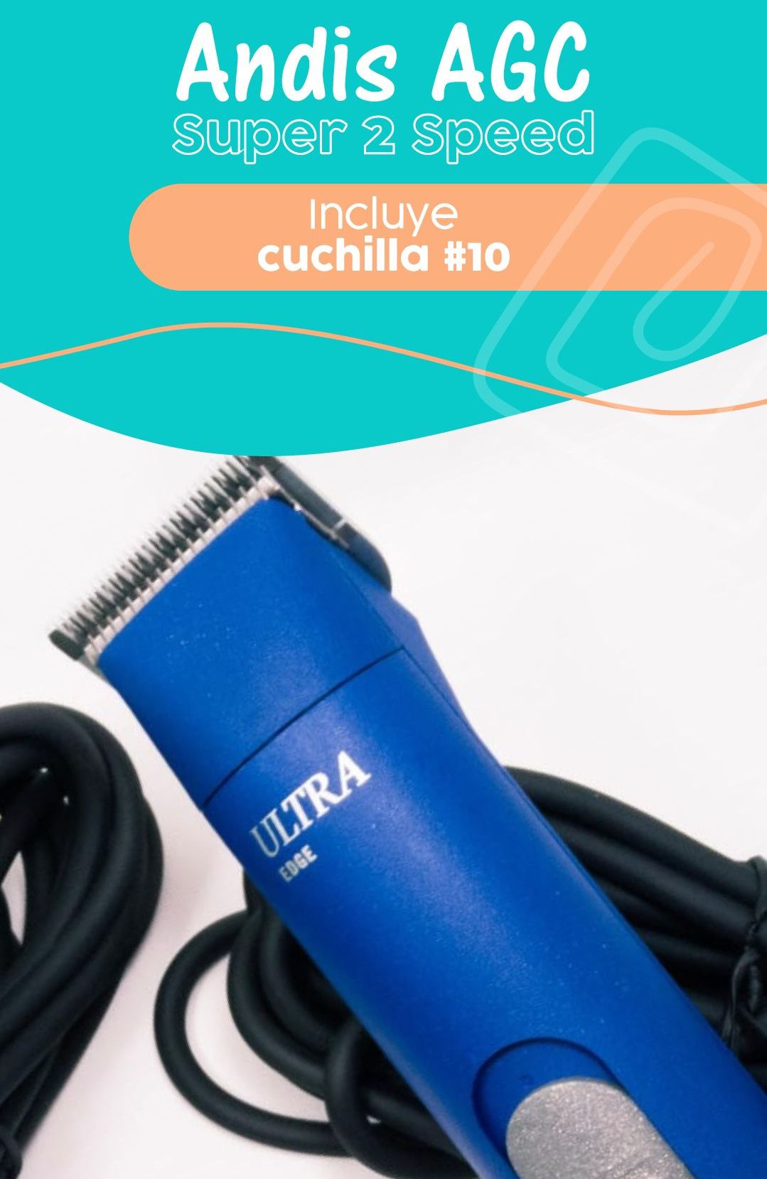 MÁQUINA AGC 2 Speed Andis Azul nueva original