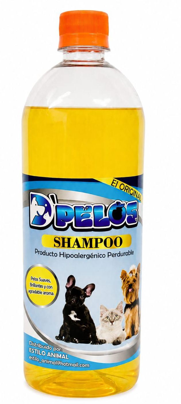 Shampoo todo pelos, toda razas litro D'Pelos