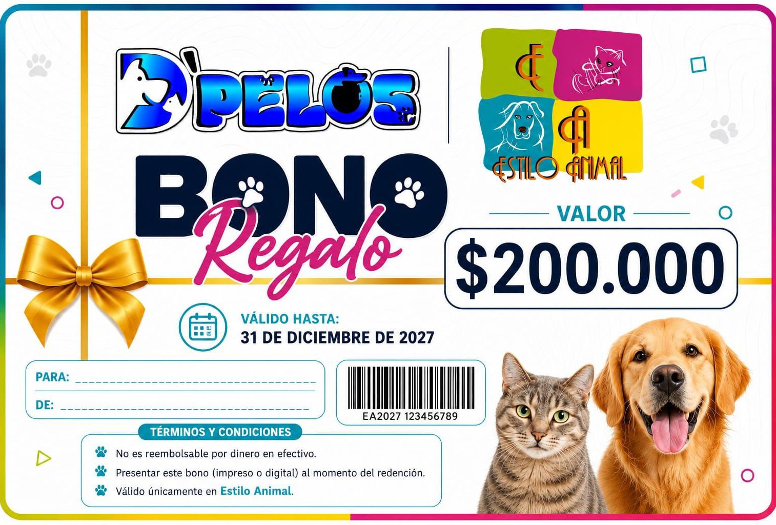 BONO REGALO $200.000