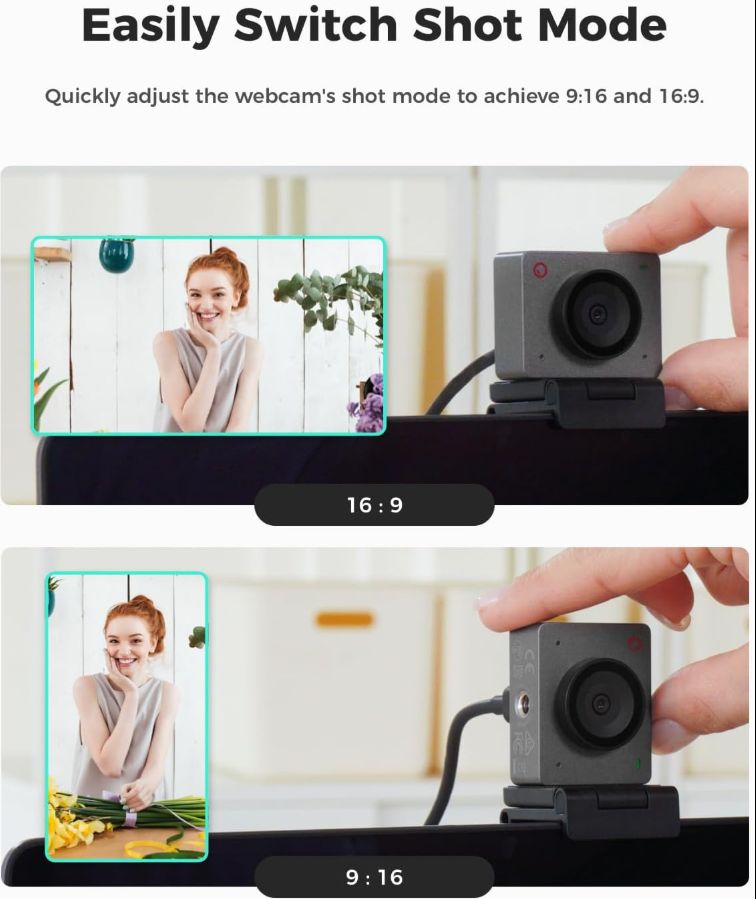 Camara Web OBSBOT Meet SE 1080p 100FPS IA 1/2.8" Sensor HDR Streaming