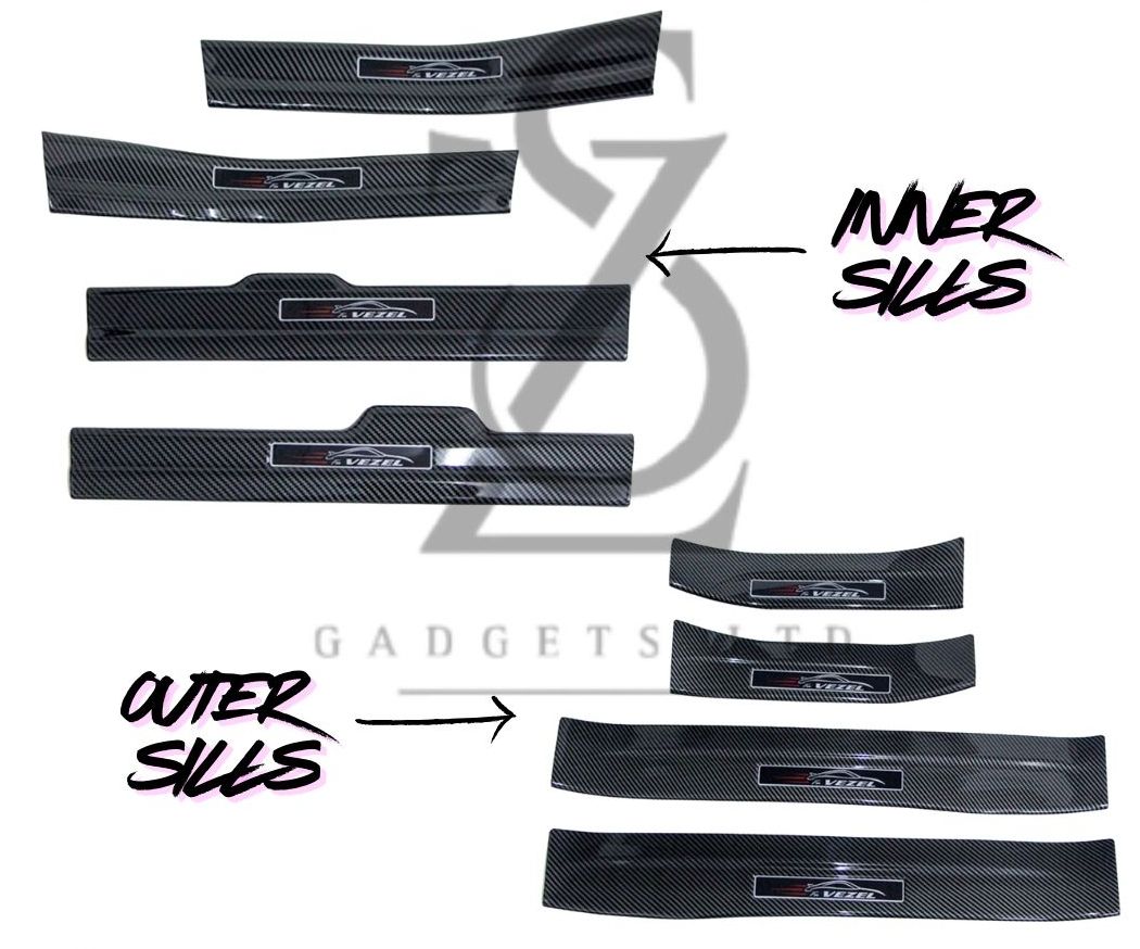Carbon Door Sills Cover (8 PCS) - Honda Vezel RU 2013-2022