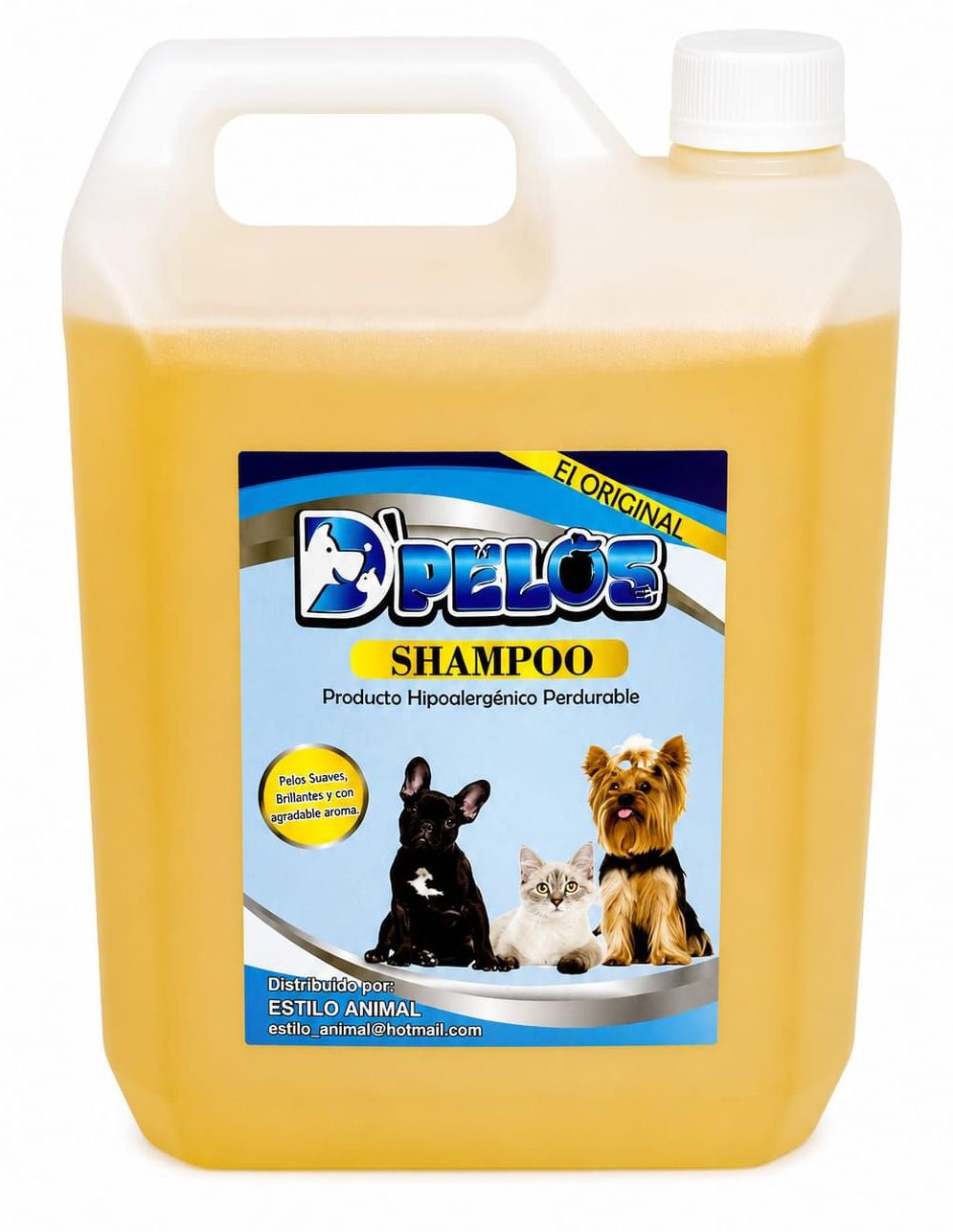 Shampoo todo pelos, toda razas galón D'Pelos