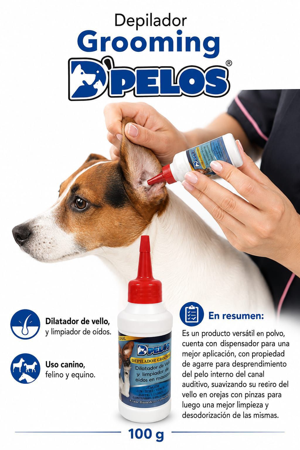 Depilador Grooming 100 gr D'Pelos