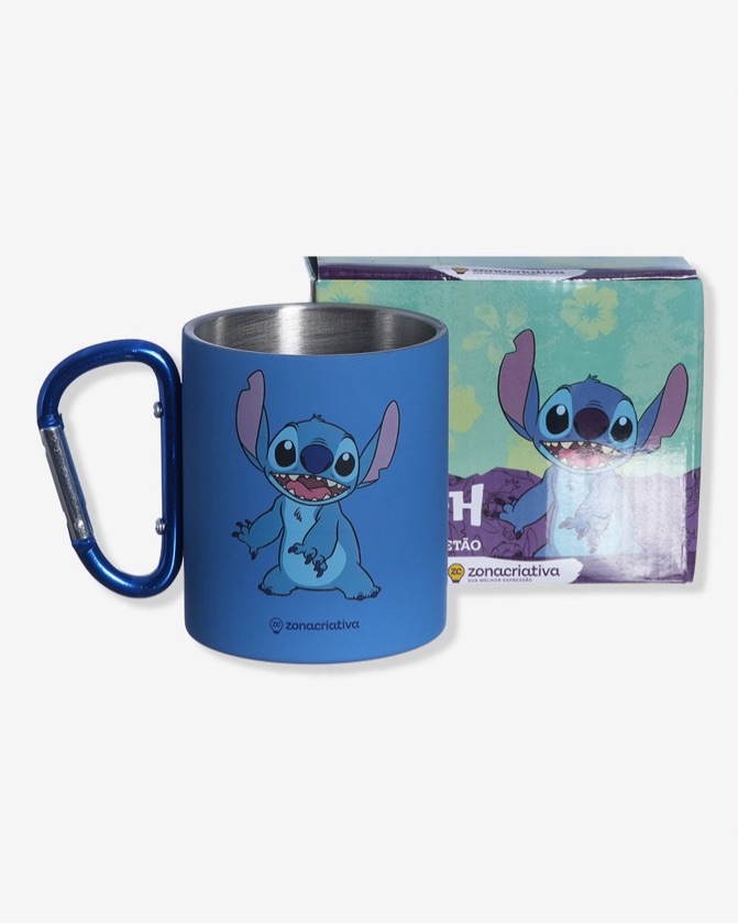 Caneca mosquetão Stitch