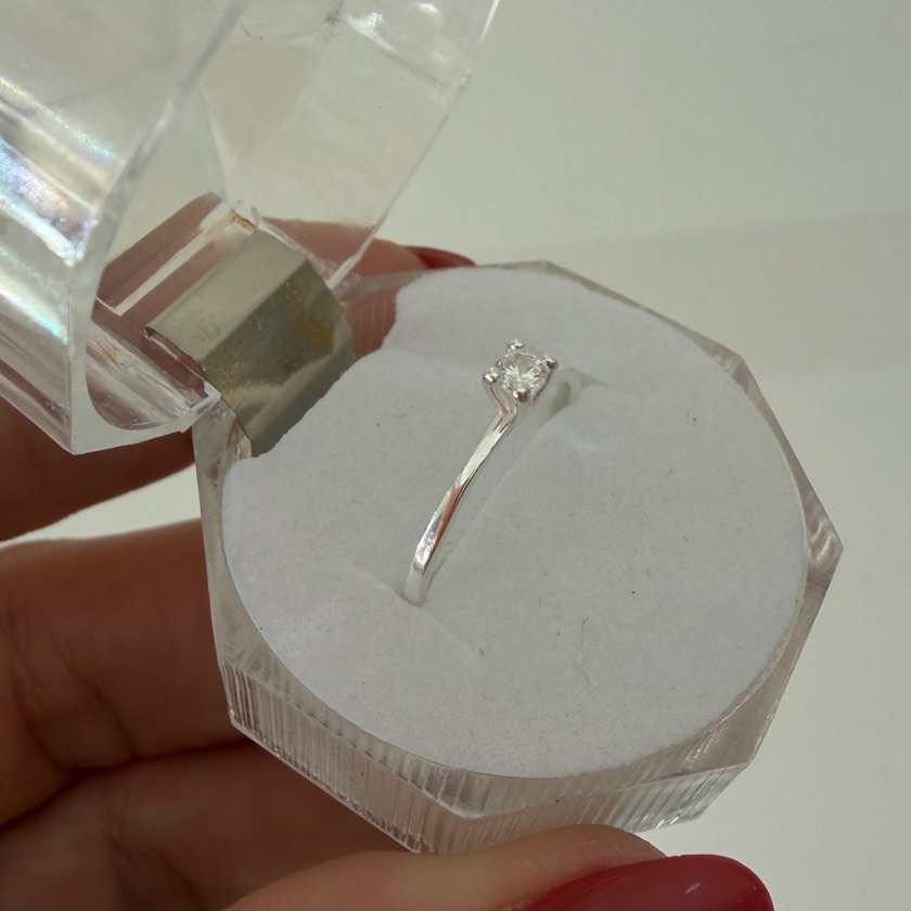 Anel Solitário 2mm