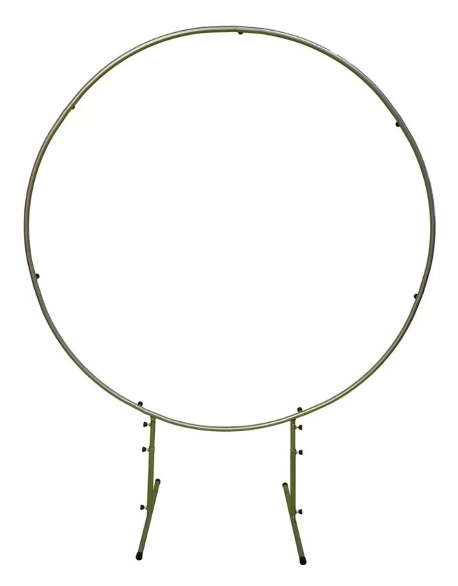 Aro estructura metal circular 1,5m plateado
