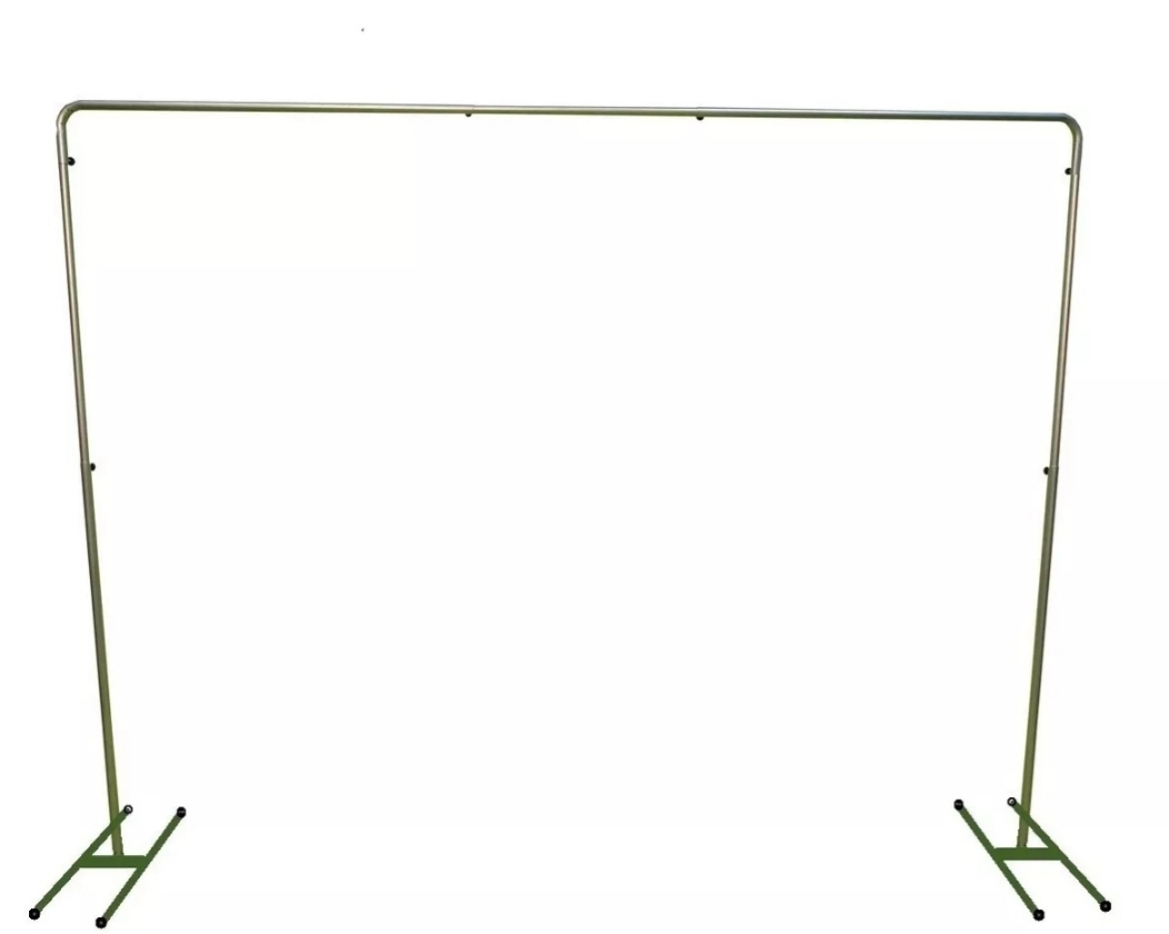 Estructura metal rectangular 3x3 mts. Plateada