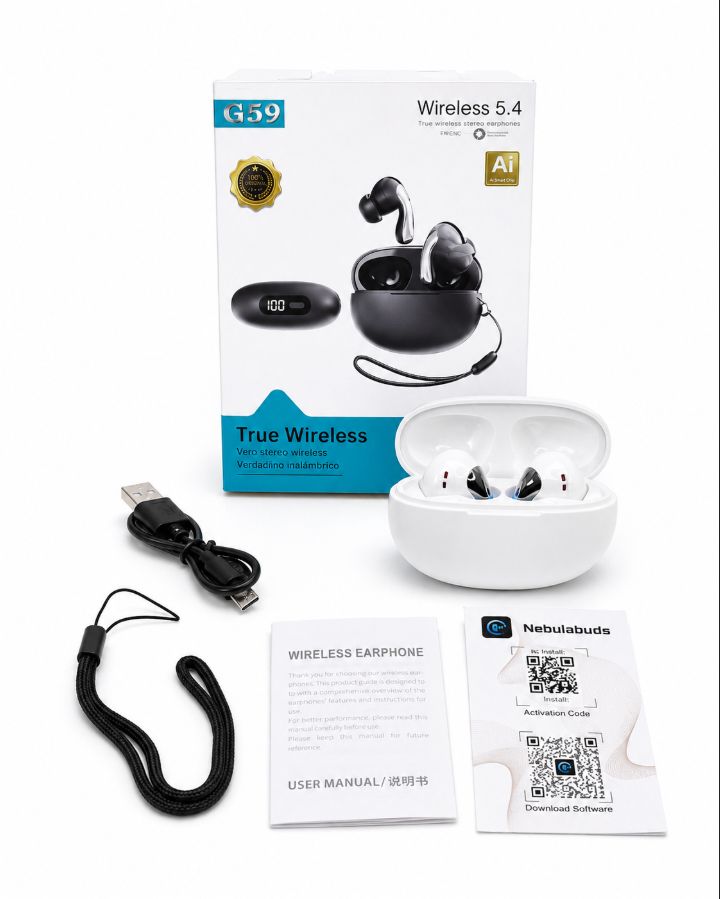 Audífonos Bluetooth con Traductor IA Traducción Instantánea