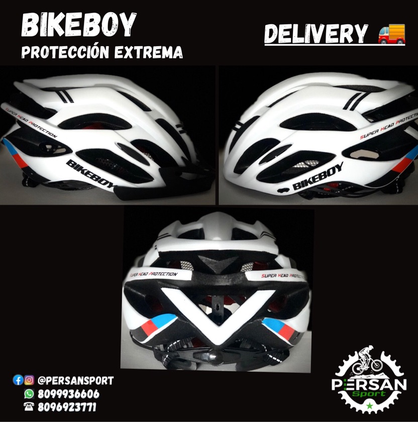 BIKEBOY CASCO BLANCO DE ALTA RESISTENCIA
