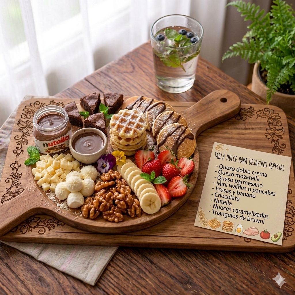 🍽️ Tabla Dulce para Desayuno Especial 🍫