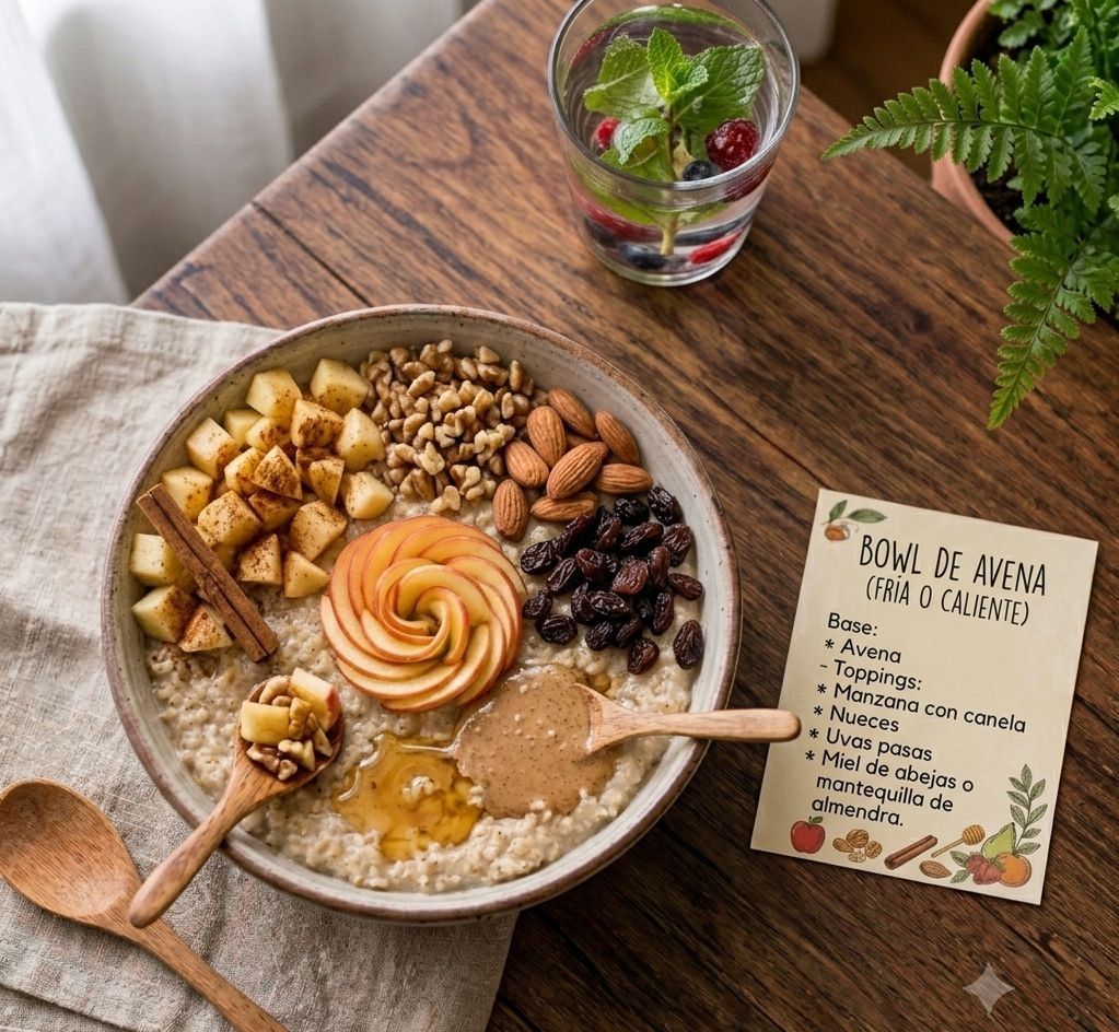 🍽️ Bowl de Avena ( Fría o Caliente ) 🥣5