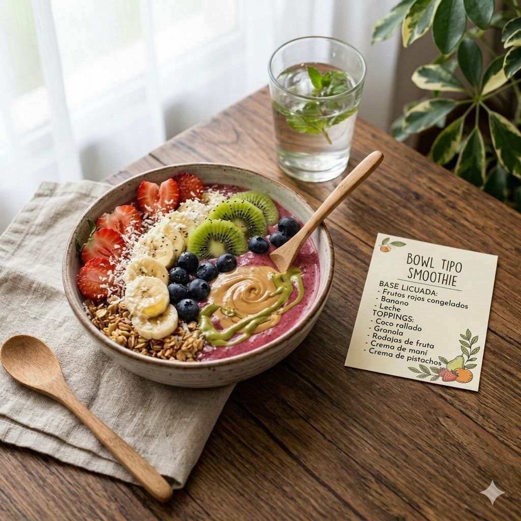 🍽️ Bowl tipo Smoothie 🥜