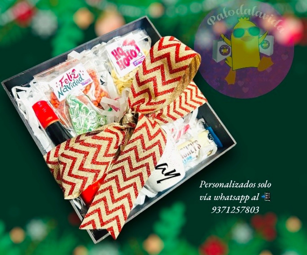 a Canastilla sweetbox navideña