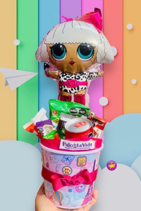 A cubetita botanera globo NIÑA infantil 085