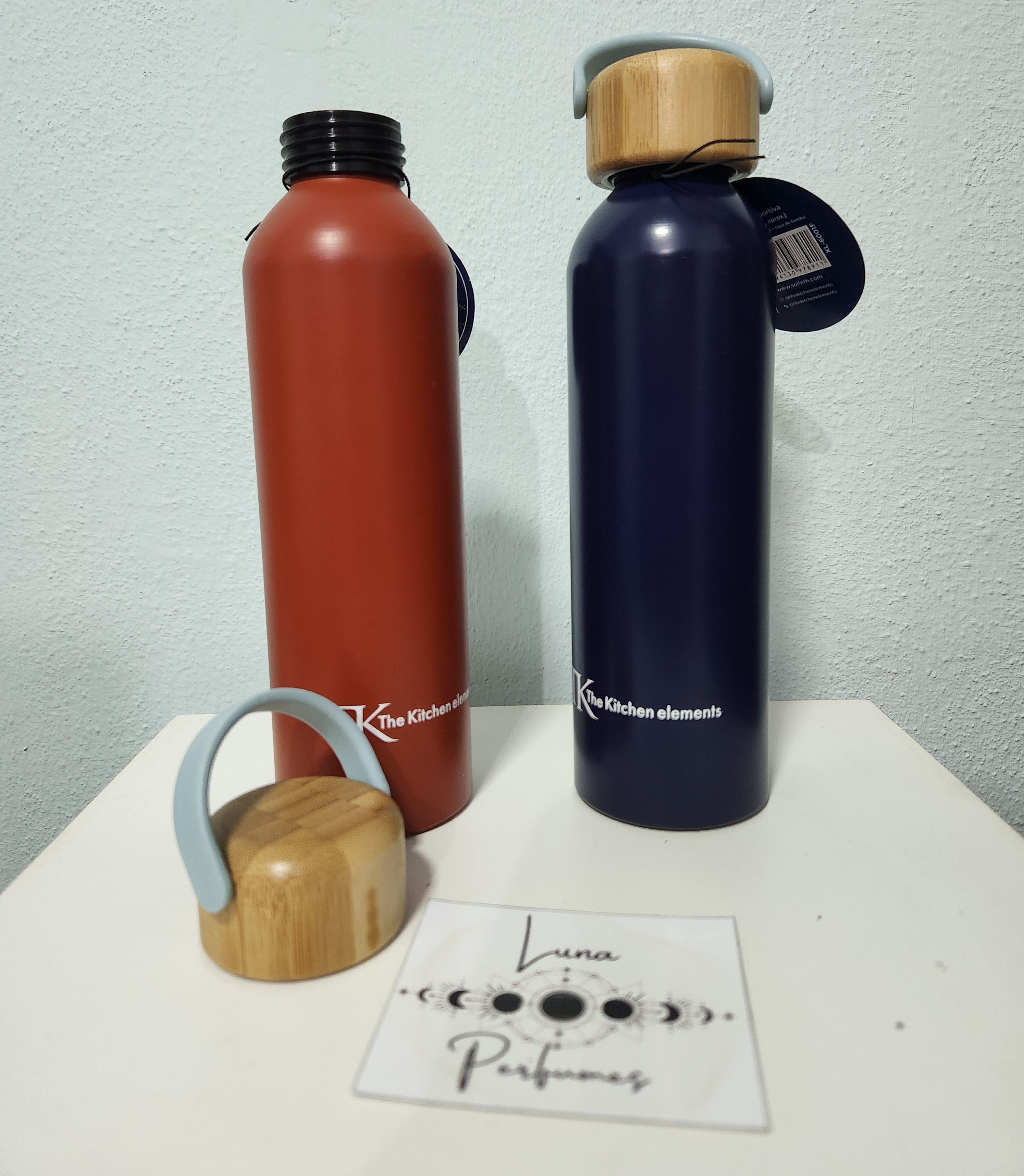 Botella aluminio 650cc azul