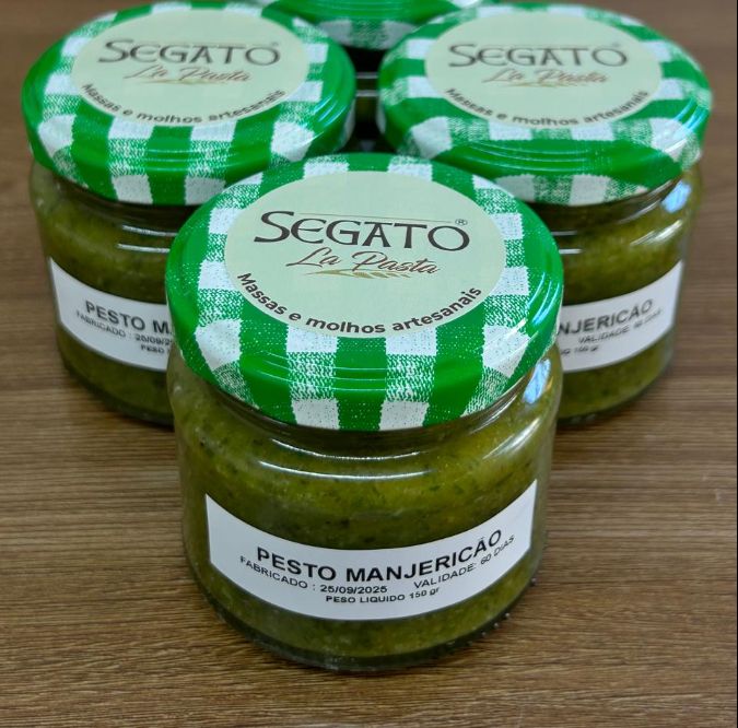 Molho pesto de manjericão 150 gr