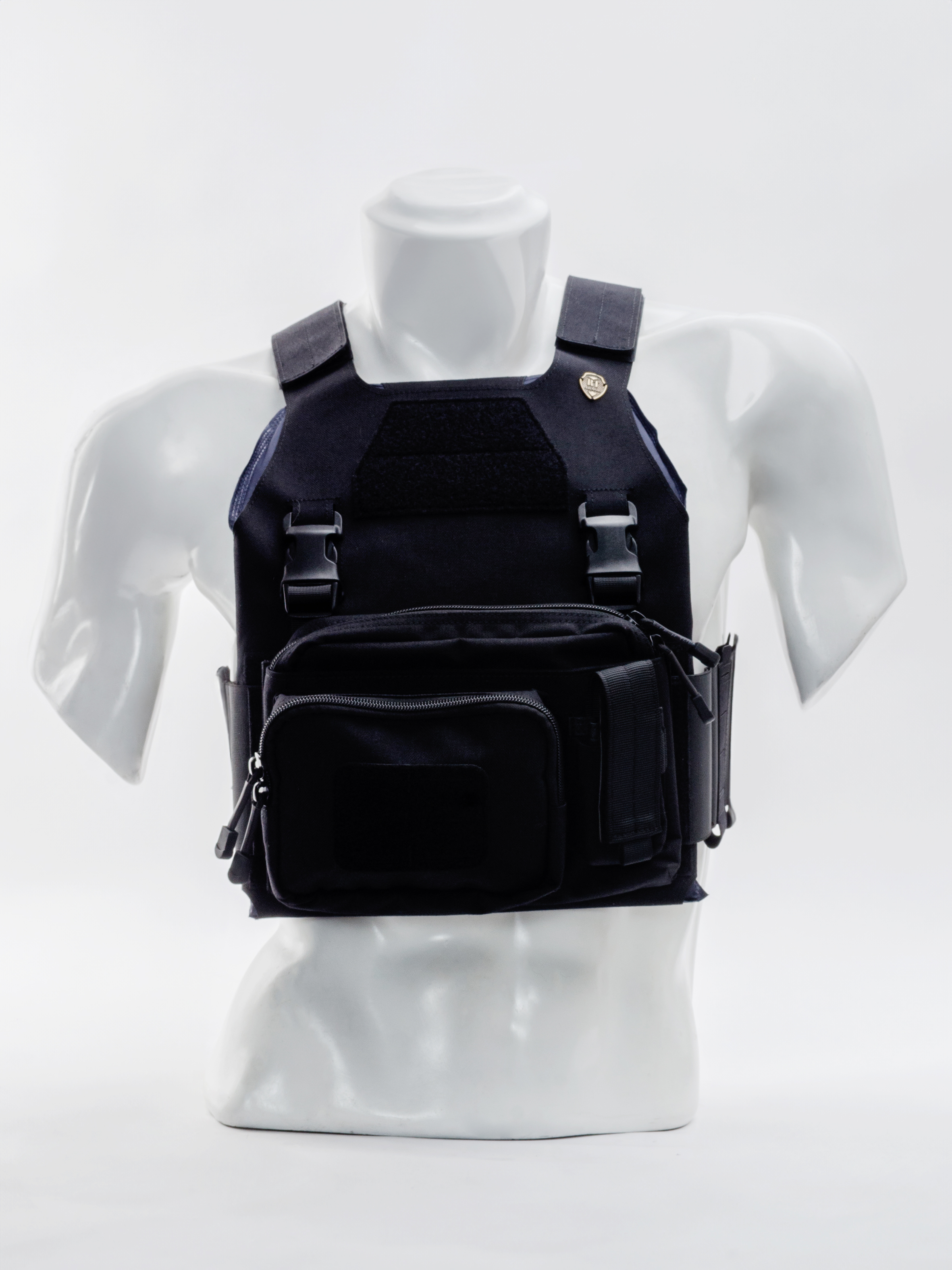 CHALECO COMPACT NEGRO - SIN PLACAS RT ARMOR