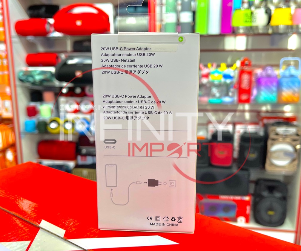 CARREGADOR COMPLETO IPHONE 20w - 1 linha