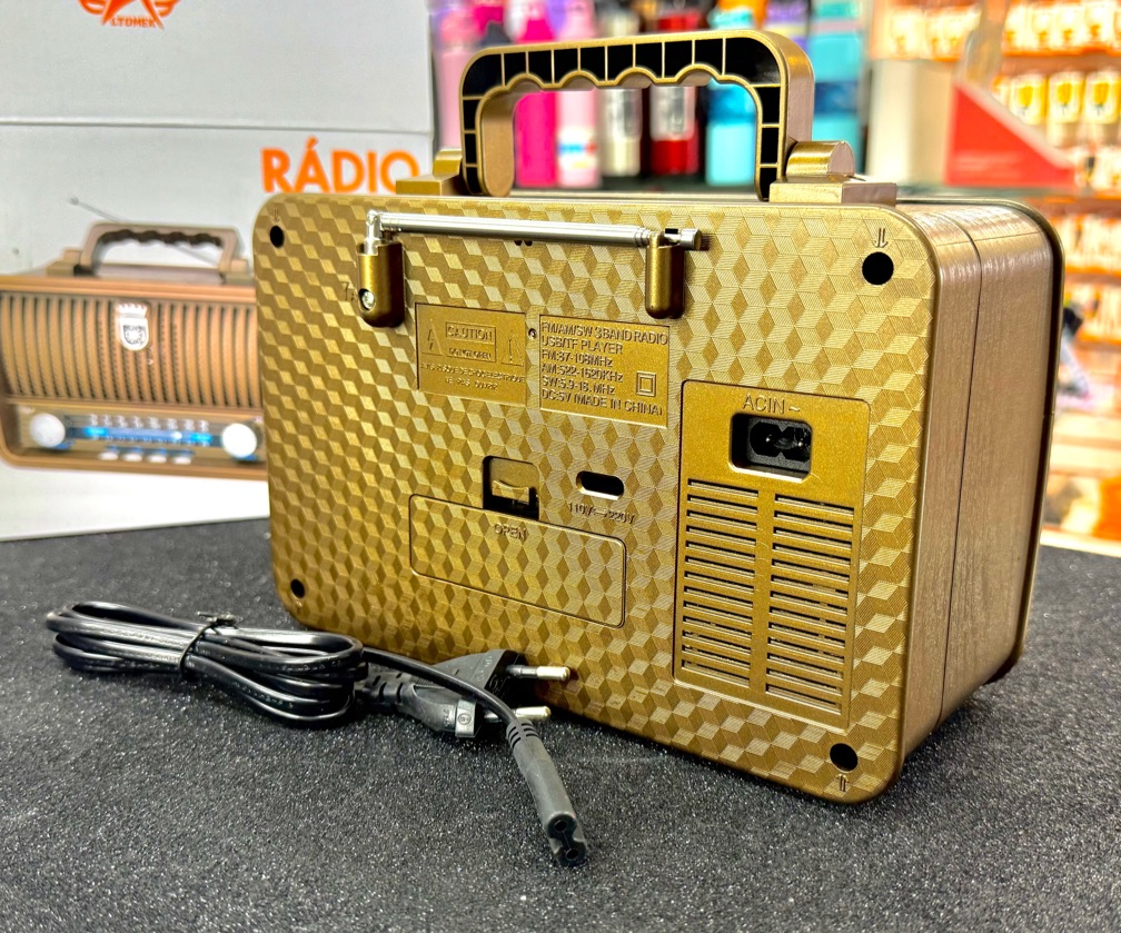 CAIXA DE SOM RÁDIO RETRO AD-8282