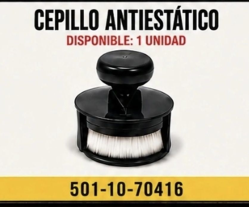 Cepillo antiestatico para limpiar discos de vinilos