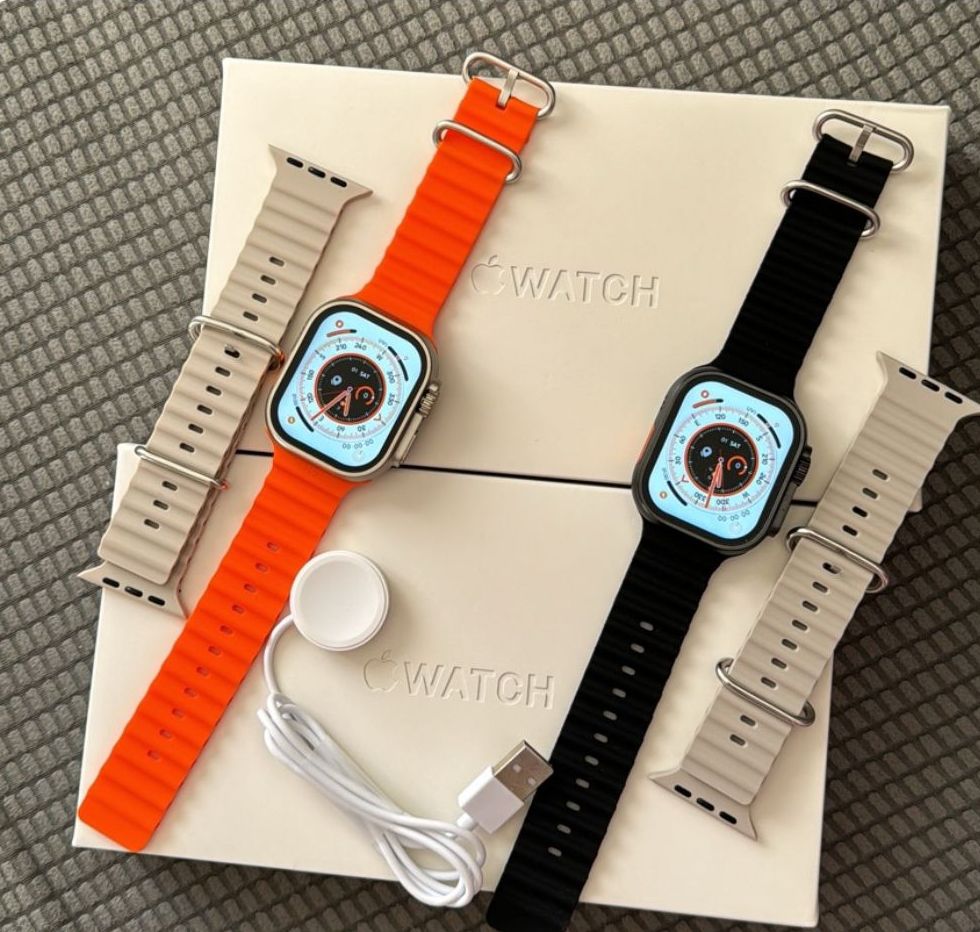 Smartwatch Watch Apple - 49mm - Com logotipo da Apple - Com 2 Pulseiras