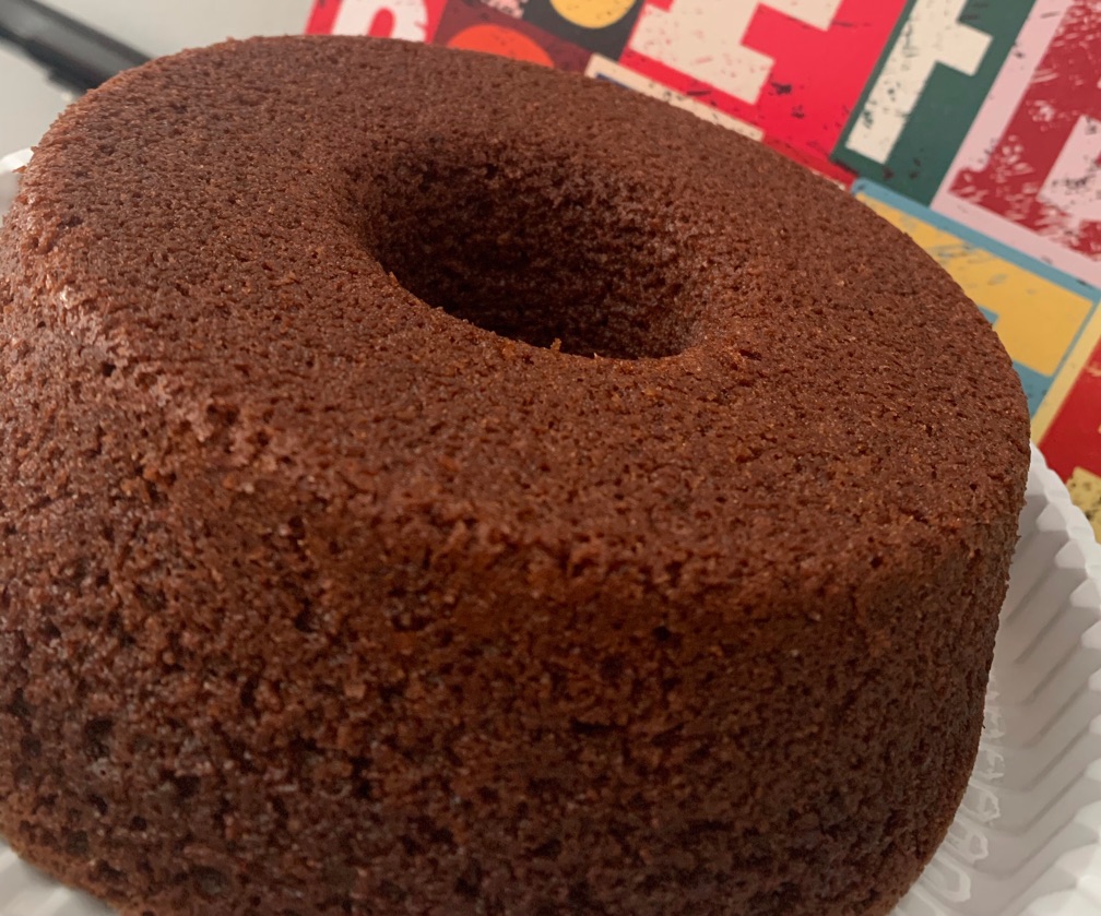 Bolo de banana e cacau