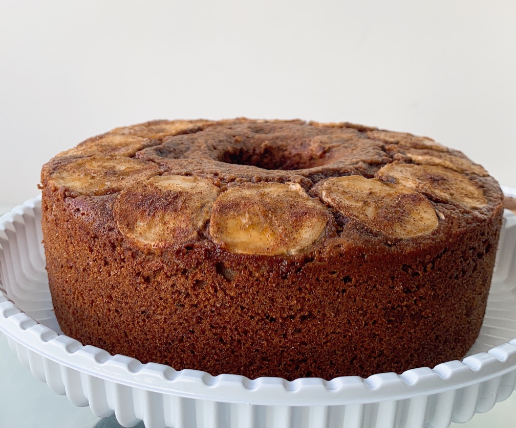 Bolo de banana e cacau
