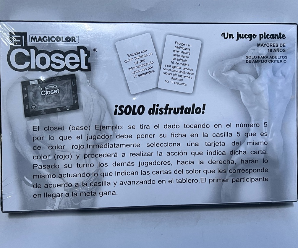 El closet el juego gay que prendera la sala