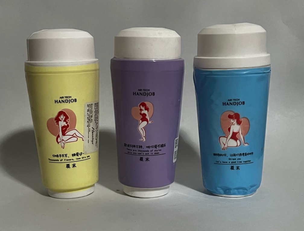 Masturbador de vaso con formas