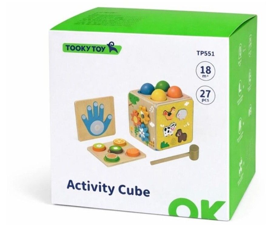 Cubo de Actividades Didáctico 7 en 1 de Madera - Tooky Toy