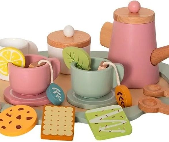 Set de Té de Madera "Hora de la Merienda" - Tooky Toy ☕🍃