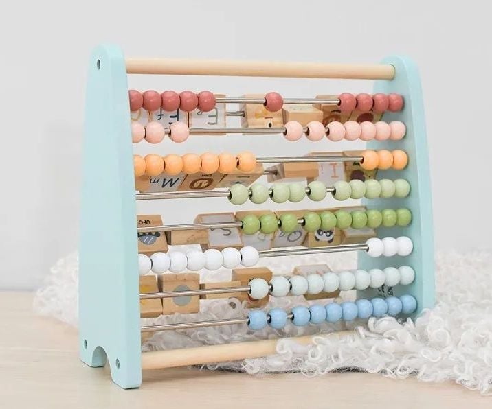 🧮 Ábaco de Madera Educativo 2 en 1 "Alphabet Abacus" 🔤