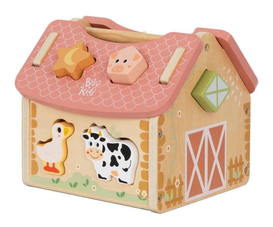 ✨ Granja Encajable de Madera - Shape Sorter Barn (Tooky Toy) ✨