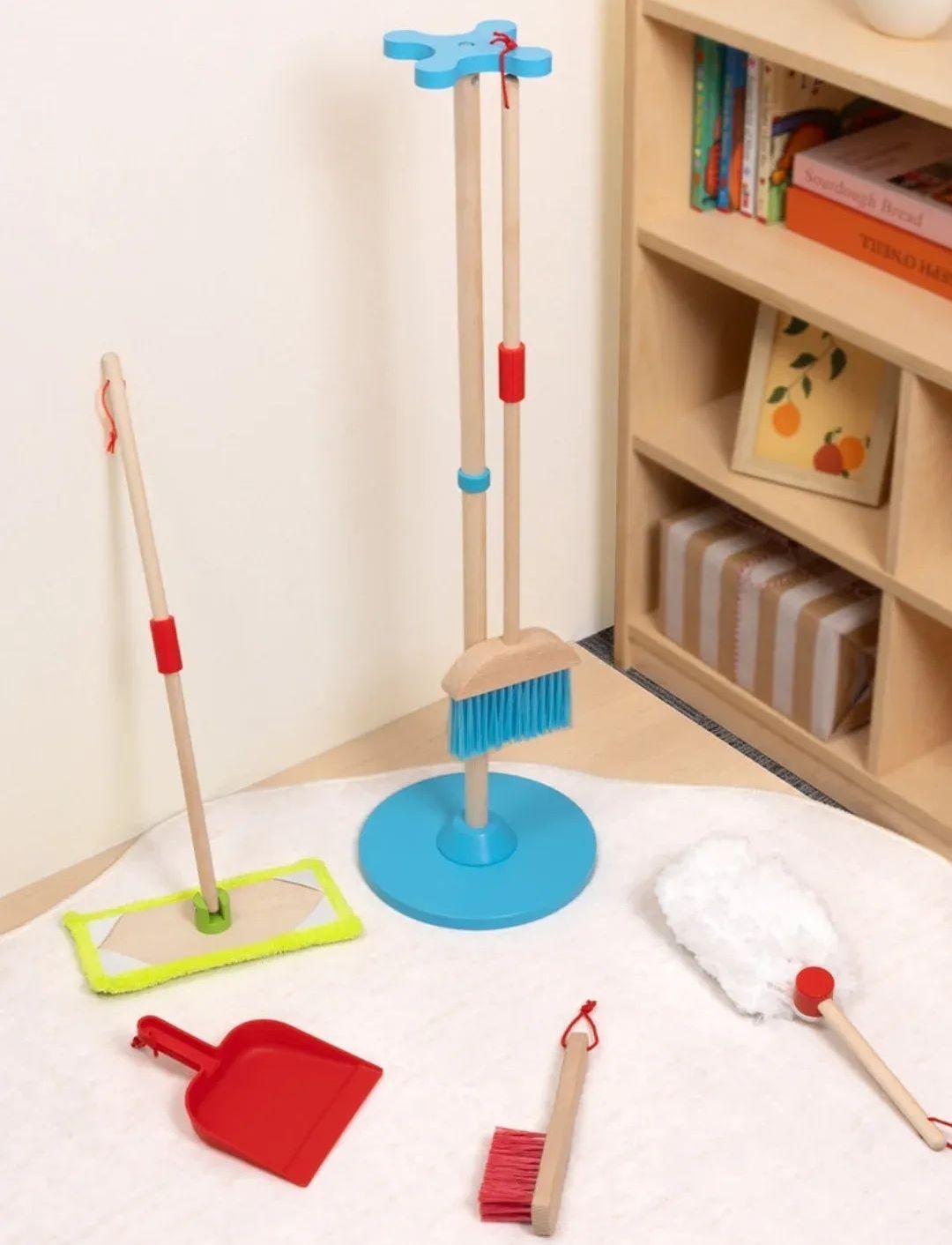 🧹 Set de Limpieza Infantil de Madera (6 piezas) 🧽