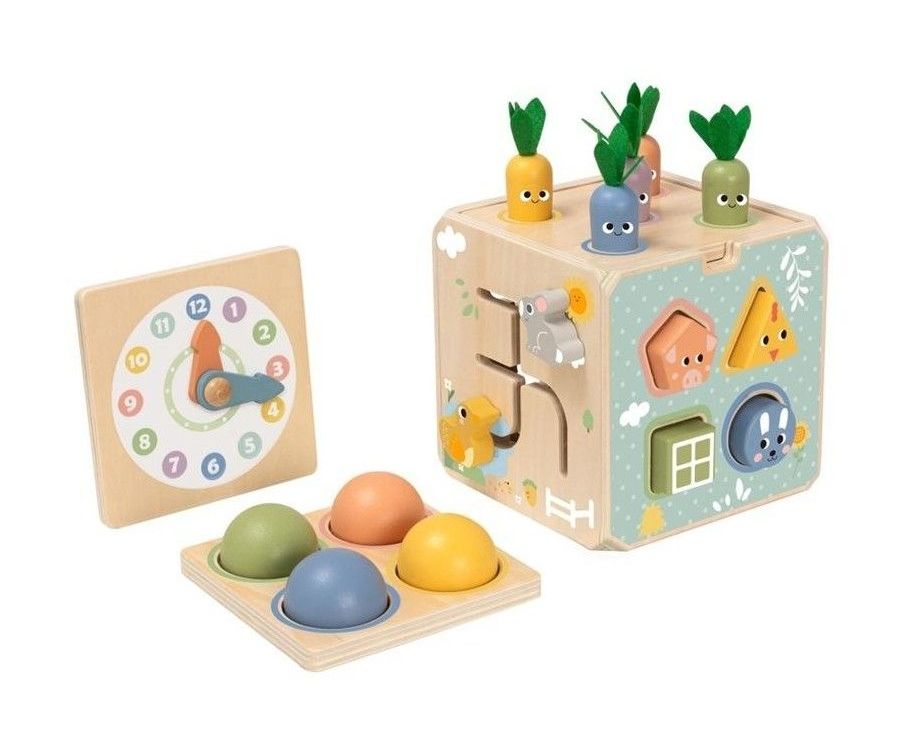 Cubo de Actividades Didáctico 7 en 1 de Madera - Tooky Toy