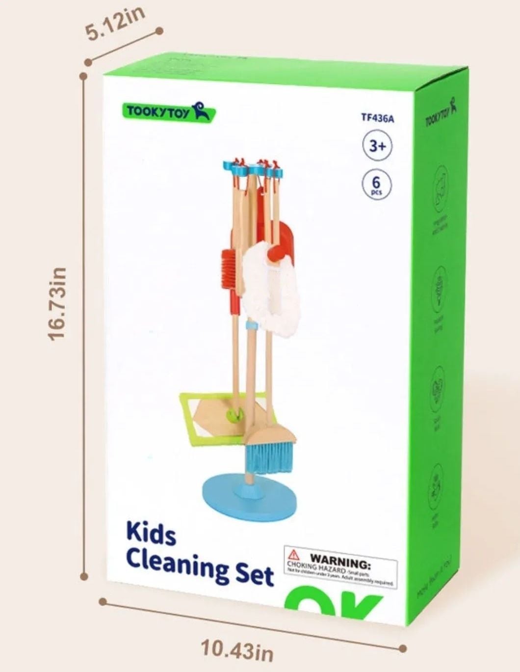 🧹 Set de Limpieza Infantil de Madera (6 piezas) 🧽