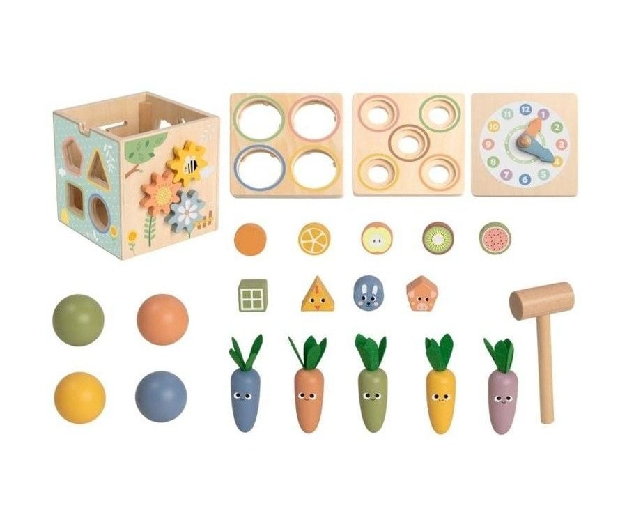 Cubo de Actividades Didáctico 7 en 1 de Madera - Tooky Toy