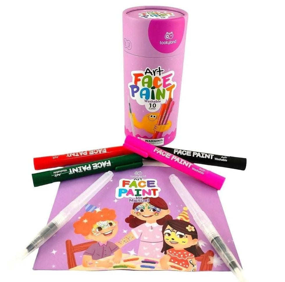 🎨 Kit de Crayones Pinta Caritas "Face Paint Kit" (12 piezas) 🦁