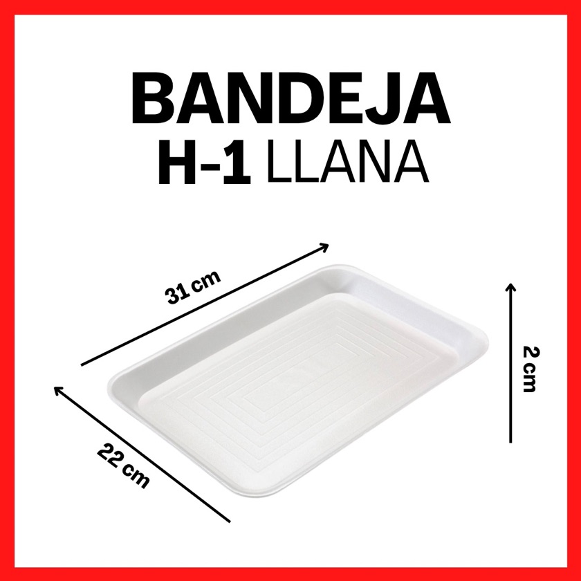 Bandeja de Anime H-1 Llana 1 X 250 UNID