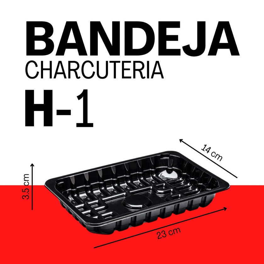 Bandeja Charcuteria Ecoplast "H-1" 1 UNID
